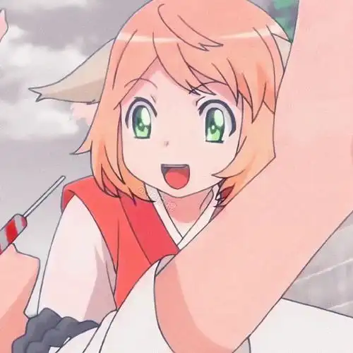 治愈系呆萌小可爱 x 自截修 橙色 红色系列 国漫女生头像09