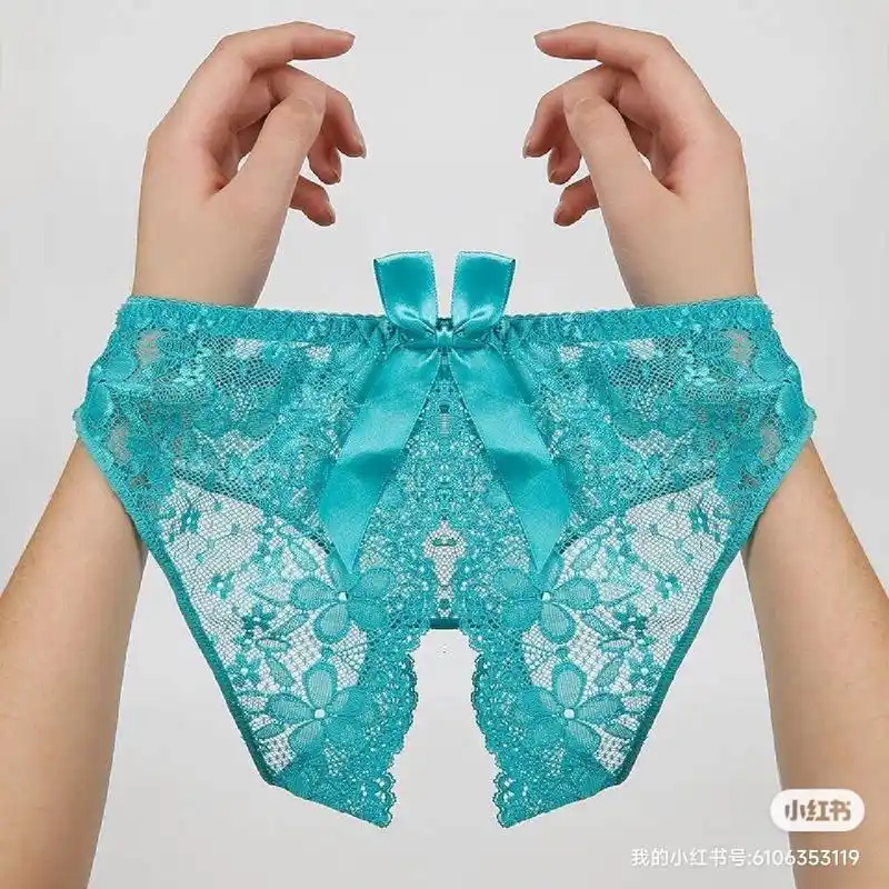 小性感全透明三角裤女士性感开叉开档网纱透 小性感全透明三角裤女士