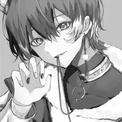 痞帅黑白动漫男头像图片