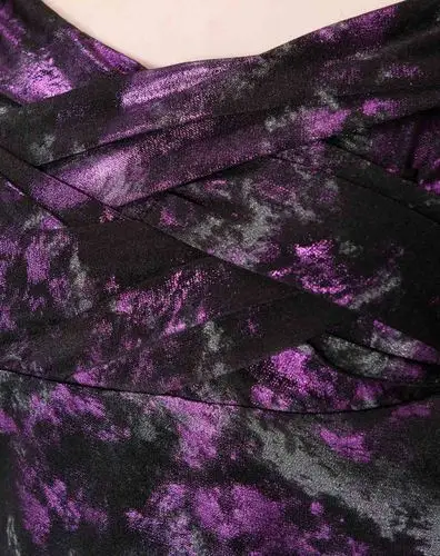 时尚潮流印花紫黑色吊带衫