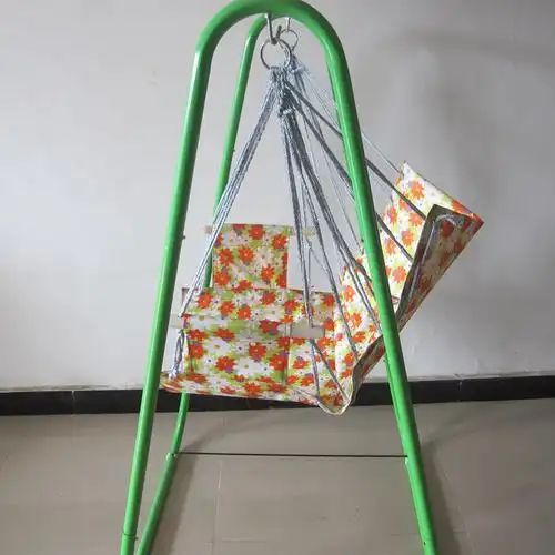 超强承重加厚钢管支架室内外阳台吊椅摇椅 单人户外成人秋千吊.