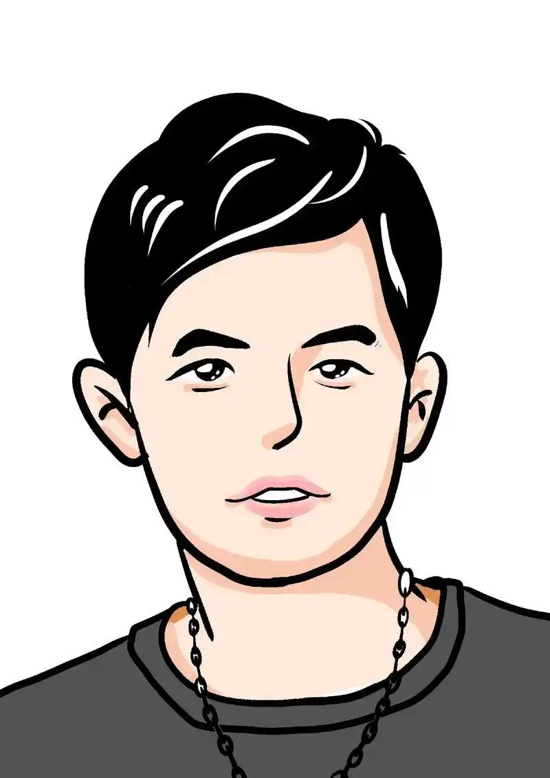 周董卡通漫画头像绘制.是线稿还是上色后更好些?
百科:周杰伦