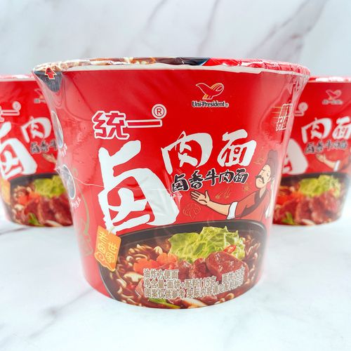方便面统一一来一桶卤肉115g4桶卤香牛肉面泡面冲泡方便面