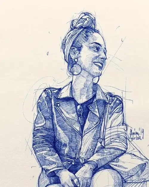 好随心所欲的线条,你get到了吗?知名画家线稿作品