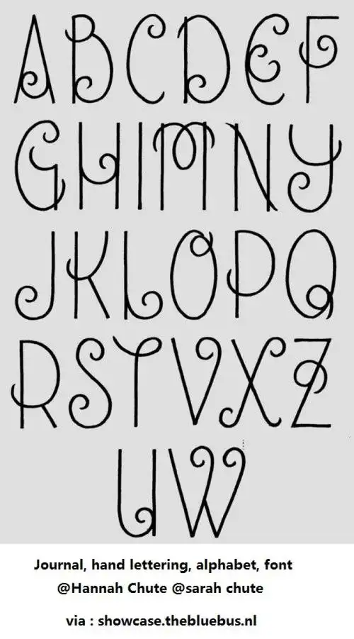 又来字母素材啦!用来写标题,或许写来纯装饰手帐都很不错哦!