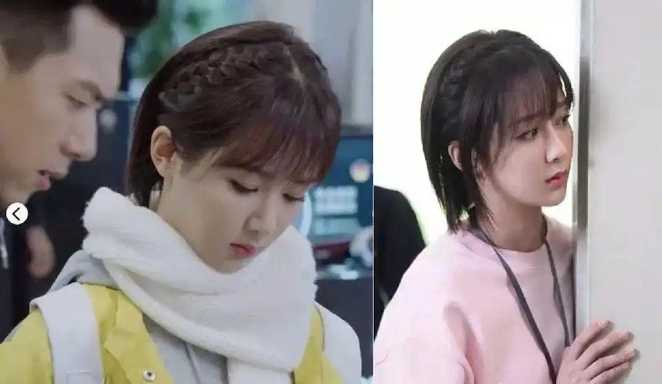 亲爱的热爱的佟年短发甜度破表五款杨紫夏日编发造型公开