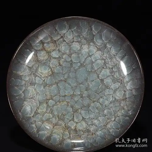 宋官窑冰裂纹盘 厘米3.5*18.