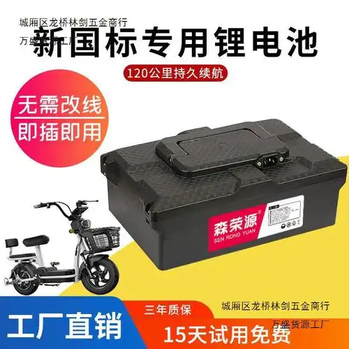 48v锂电池台铃新日爱玛五羊替换铅酸改锂12a20ah新国标电动车通用