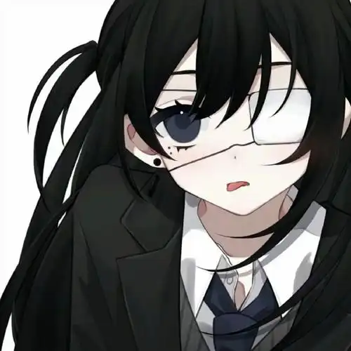 黑白动漫女头    #女生头像