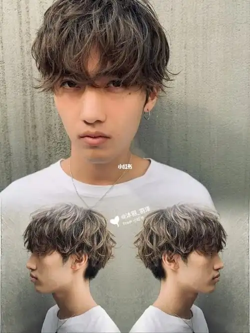 日系ins风蓬松纹理烫 男生烫发