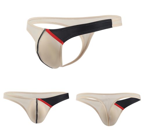 日韩欧美外贸eaby亚马逊u凸薄款冰丝低腰外贸男士内裤丁字裤e042