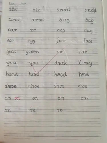 一年级英语字母&单词书写,从娃娃抓起,与国际接轨,赢在起跑线!