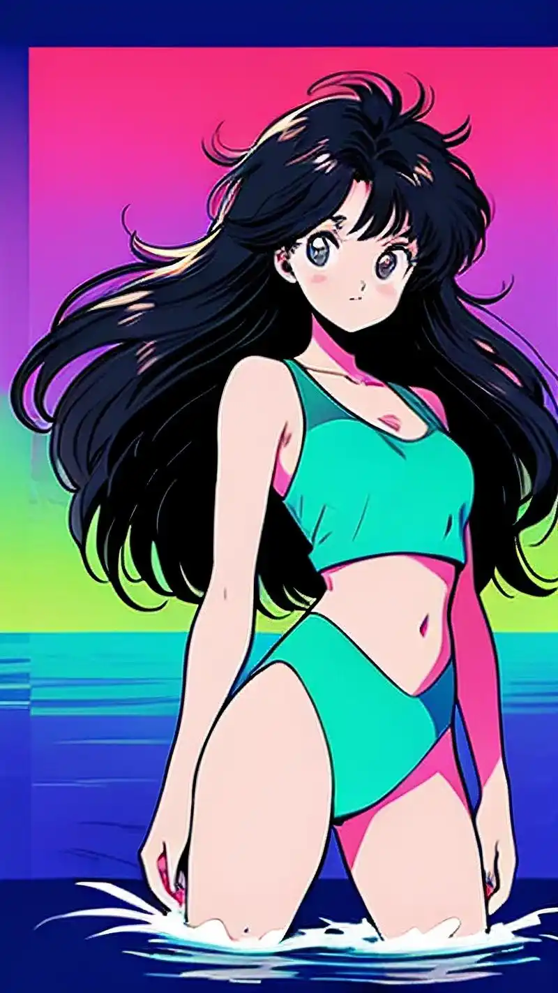 一批超级卡哇伊的二次元女生游泳服装壁纸,等你来领取哦~ 每一个都