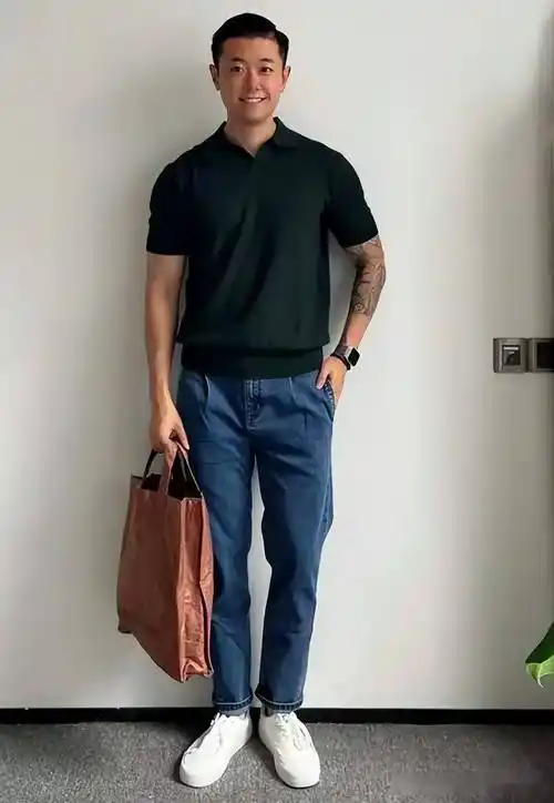 中年男人,夏天穿牛仔裤土到掉渣?学这4种搭配,时尚减龄又帅气