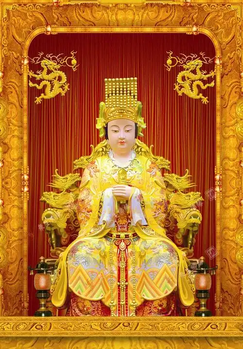 包邮定制精准印花佛教十字绣钻石画妈祖圣像金身天上圣母娘娘神仙