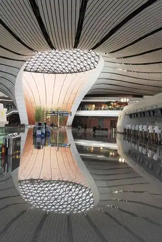 北京大兴国际机场内景(手机拍)