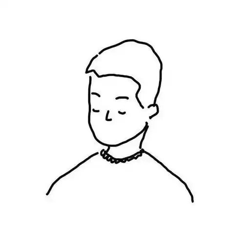 头像 | 白色简约头像简笔画头像