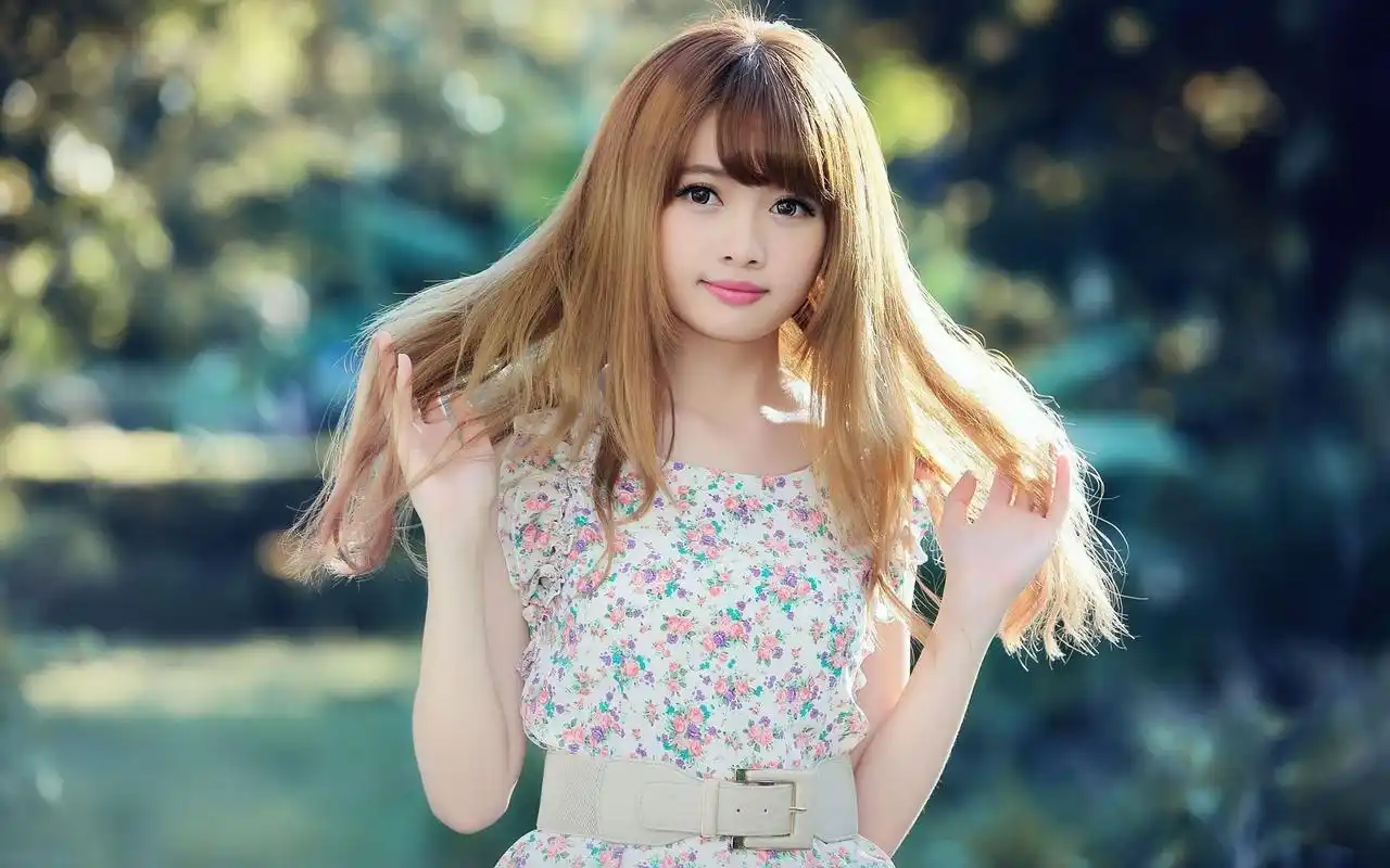 可爱甜美日系少女唯美高清桌面壁纸