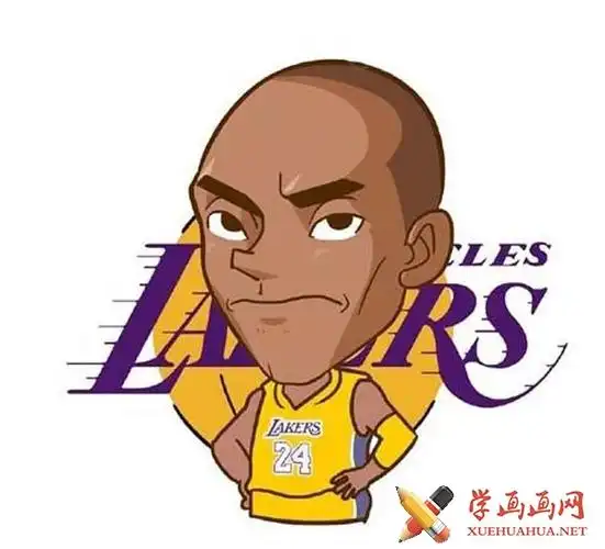 q版科比简笔画大全_科比简笔画怎么画-露西学画画