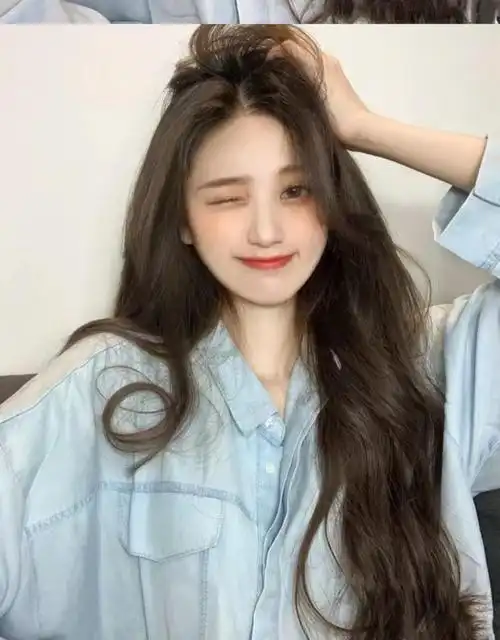 假发女长卷发中分刘海大波浪长发蓬松自然发学生全头套式浅棕色发网