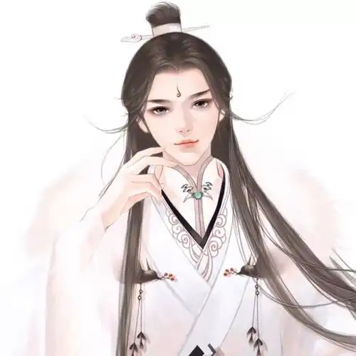 古风男生头像红衣佳人白衣友朝与同歌暮同酒