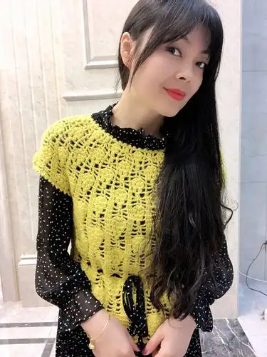 文艺风钩花背心