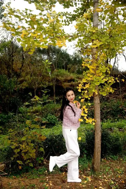 环境人像秋景赏红叶