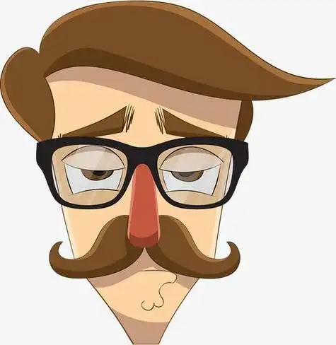 v脸戴眼镜的男子头像