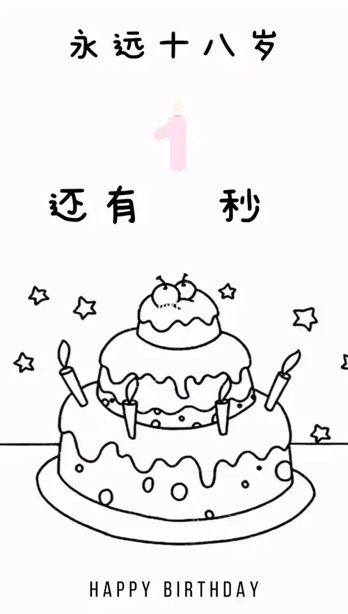 祝自己生日快乐永远十八