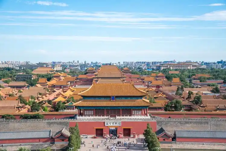 景山鸟瞰故宫全景