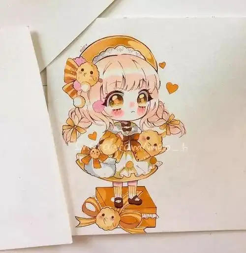 每一双眼睛,楚楚动人浅浅的调子把人物塑造很生动笔下的美少女清新