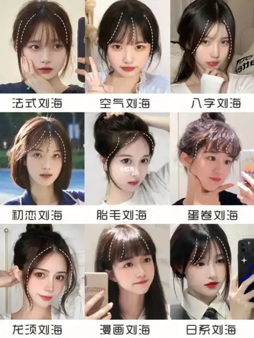 八款巨好看的刘海,看看哪种适合你吧
