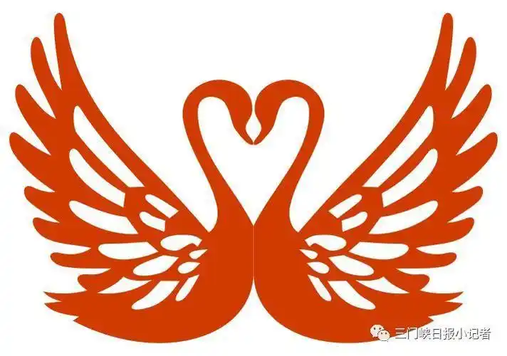 天鹅对称图形剪纸怎么画