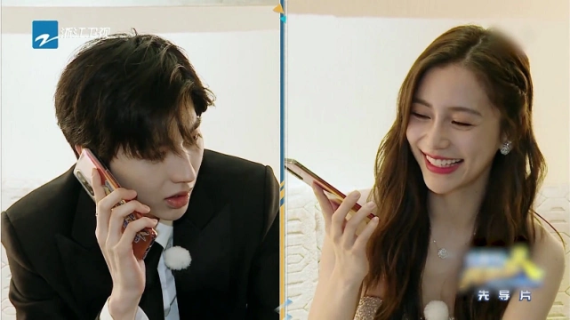 《奔跑吧》杨颖跟蔡徐坤现场连线,谁注意到她的表情?网友:悠着点