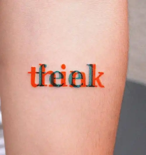 中文英文双重显示,个性文字纹身图案,重叠英文字母.#济宁纹身