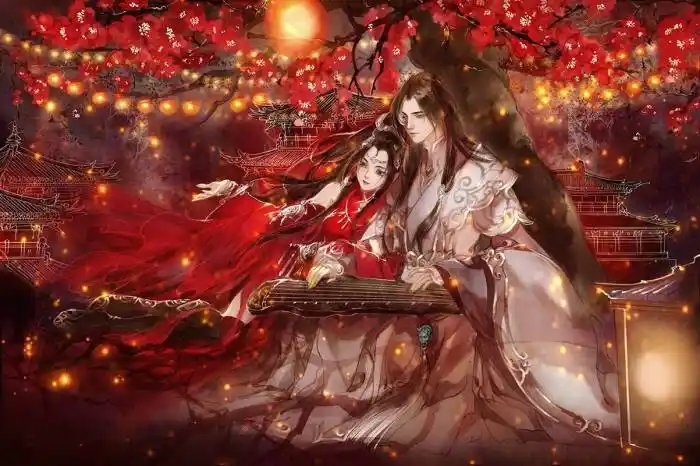 倩女幽魂,古风美男子,古装美人,手绘,彩绘,铅笔画,板绘,植物,动物