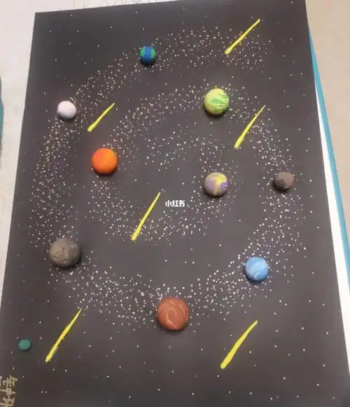 儿子的手工作品银河系