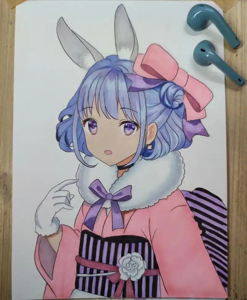 二次元动漫人物绘画步骤 同学们,我又又又来交作业了～ 两三个小时画