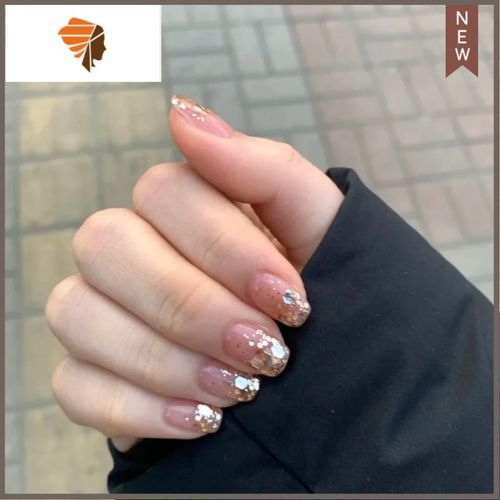 网红美甲贴片ins风高级感新娘假指甲结婚甲片成品穿戴式显白孕妇三维