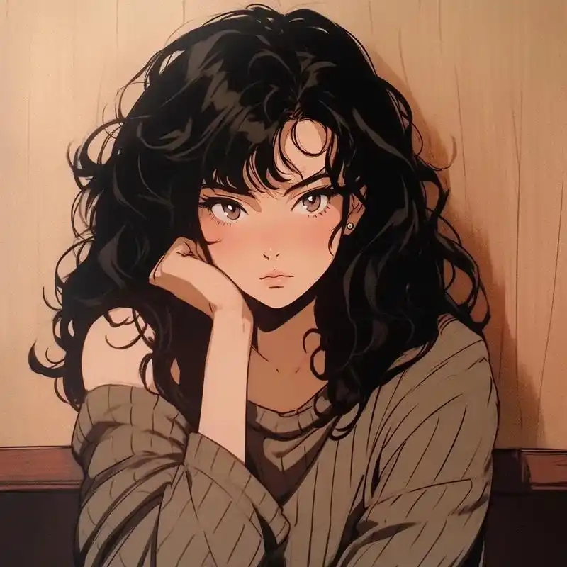 美式复古旧漫感#动漫女头 #优质头像  - 抖音