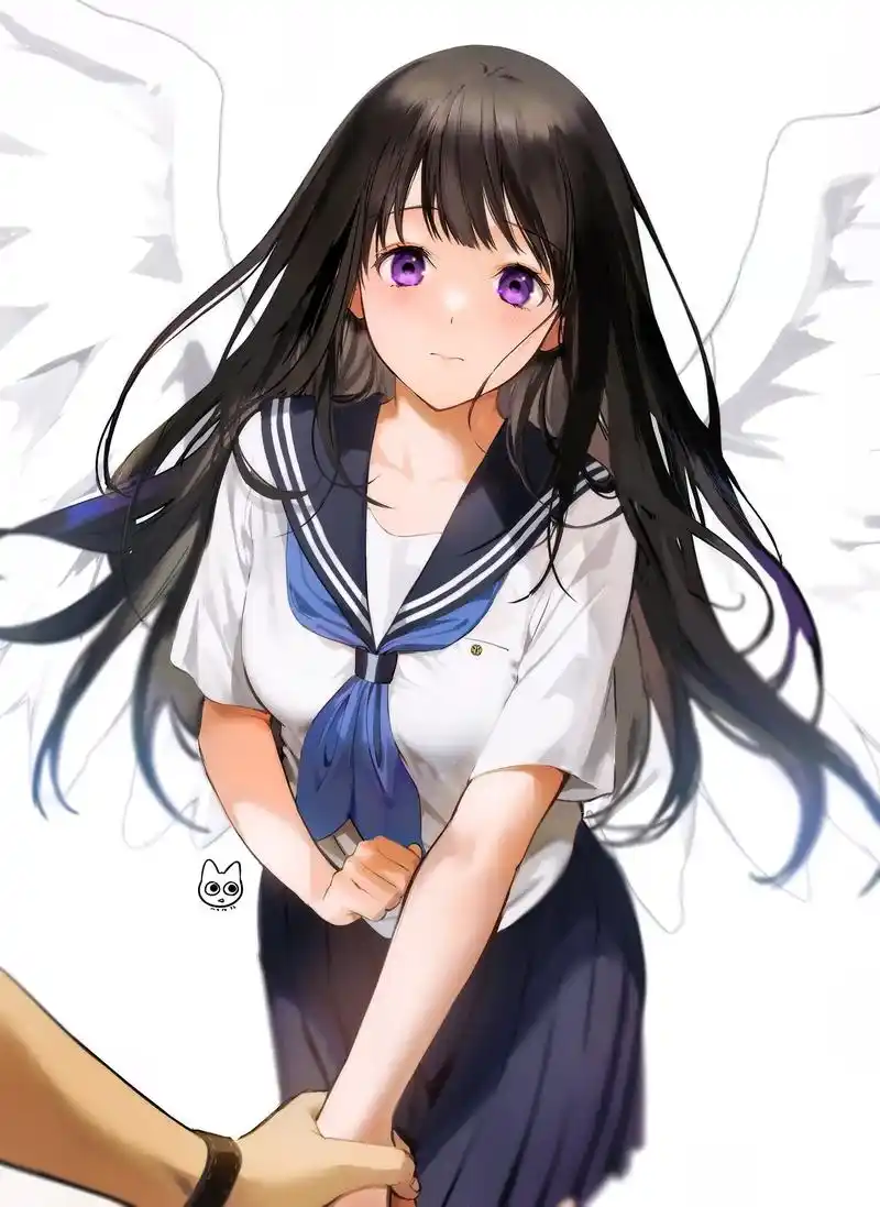 二次元 #动漫壁纸 #千反田爱瑠 #高清壁纸  - 抖音