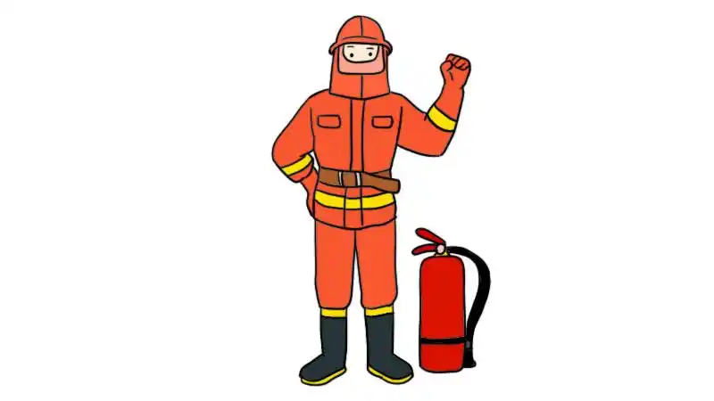 消防员简笔画