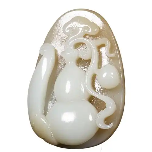 和田玉 福禄寿喜 挂件 重63.11克