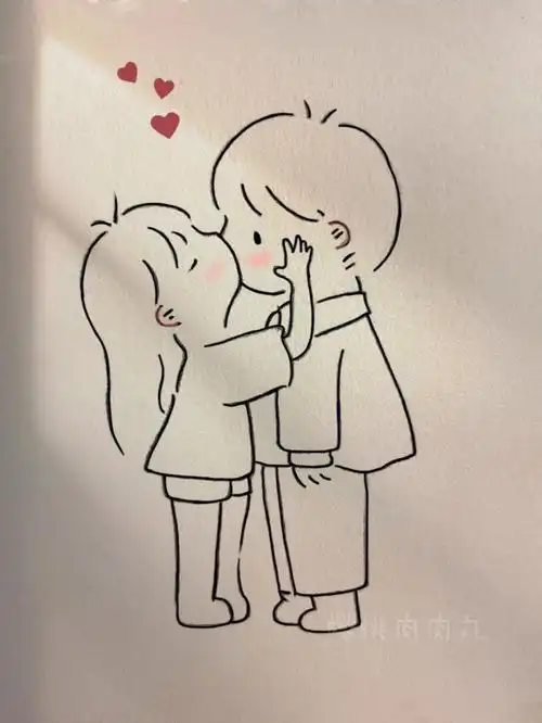 儿童简笔画  #简笔画  #教程  #画个简笔画  #教程  #绘画 #小情侣