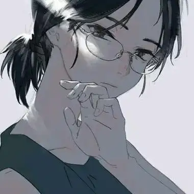 侧脸低头很好看的女生动漫