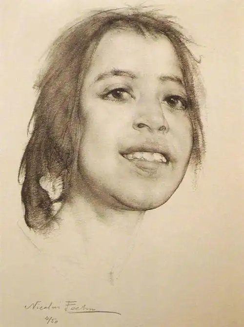 线条与明暗的舞蹈:尼古拉·费欣素描作品|绘画|肖像|人物|艺术作品