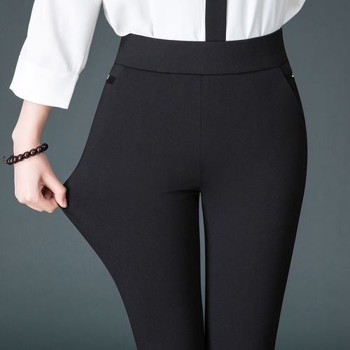 春季白色女裤四面弹力外穿打底底裤春夏薄款打底裤