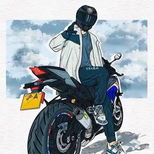 摩友福利:100款机车头像任你选_壁纸_插画_闪画