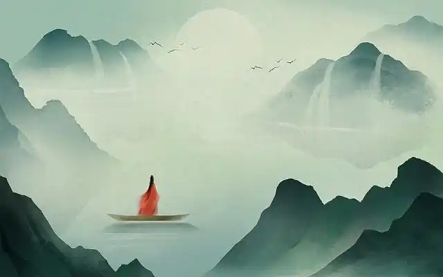 手绘古风女子图片