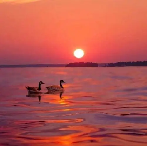 落日晚霞朋友圈背景_唯美图片_我要个性网